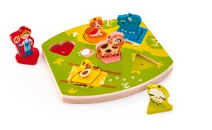 【人気】Hape(ハペ) まきばのサウンドパズル 22.5×6×20.8cm 3才以上 木製 おままごと おもちゃ E1614
