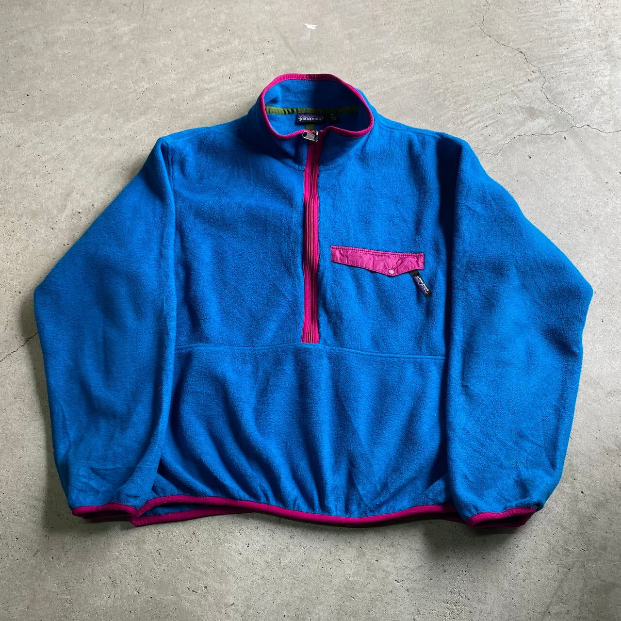 希少XL  90s〜 USA製 Patagonia パタゴニア 総柄フリース