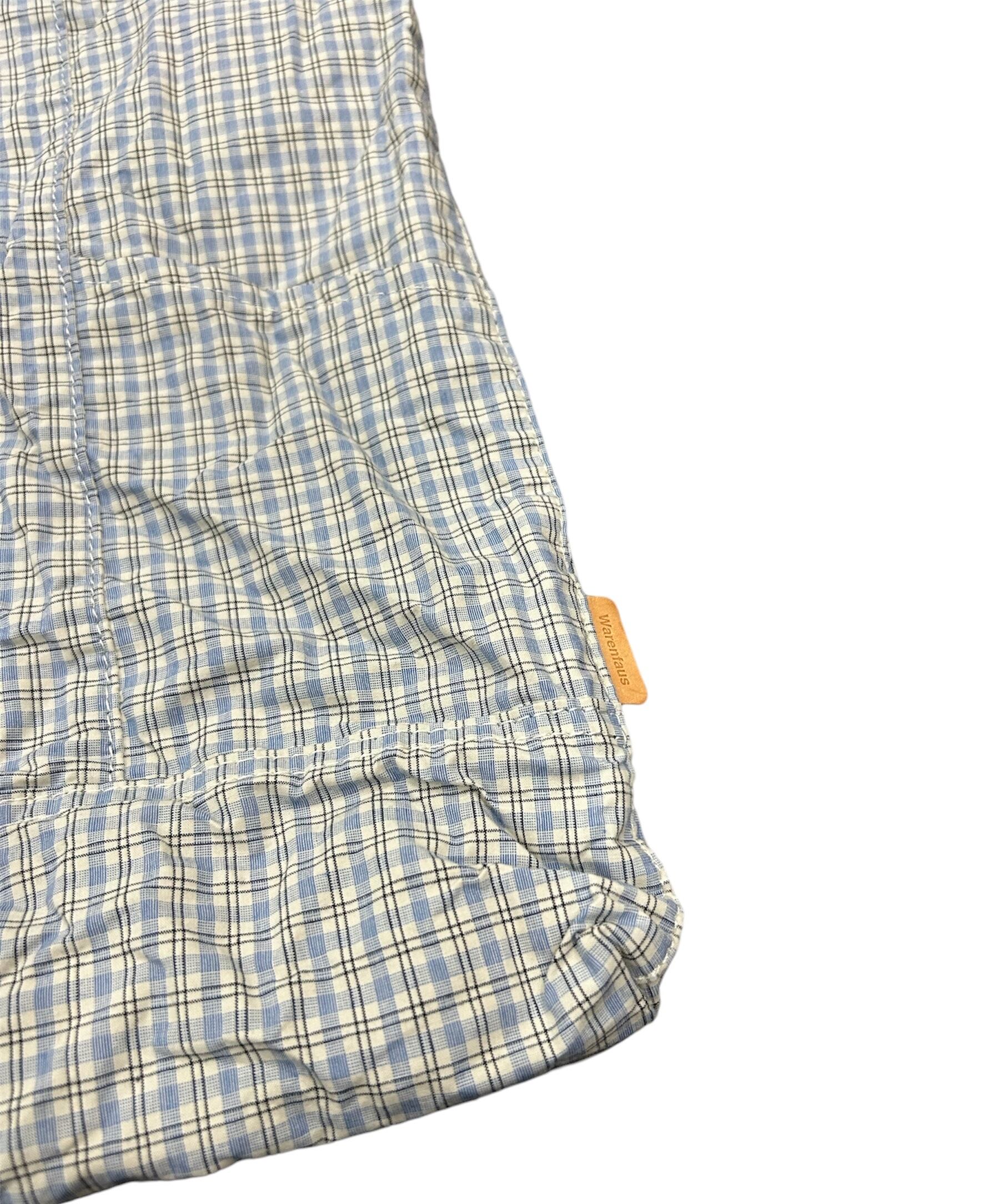 warenfaus】Plaid magazine shoulder - Sky | standlobby