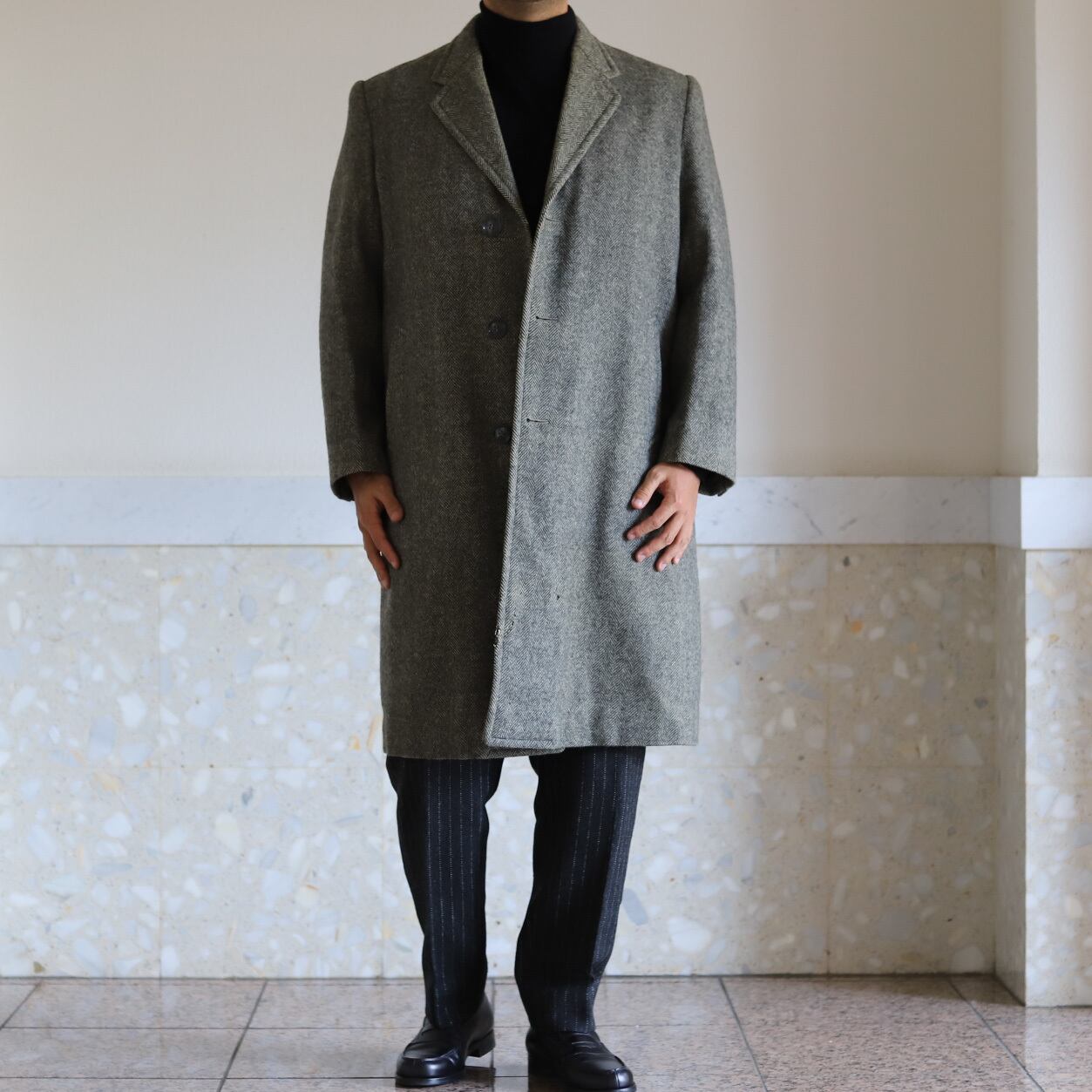美品】30s MITSUKOSHI bespoke special vintage wool tweed Coat 
