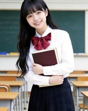 [SHUCLASS] スクールリボン 制服リボン ボウタイ 蝶ネクタイ 調節可能 無地 学生服 紺色 中学生 高校生 制服小物 U216