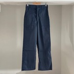 【W27 L27】70s Deadstock ベイカーパンツ  ネイビー  ヴィンテージパンツ　③