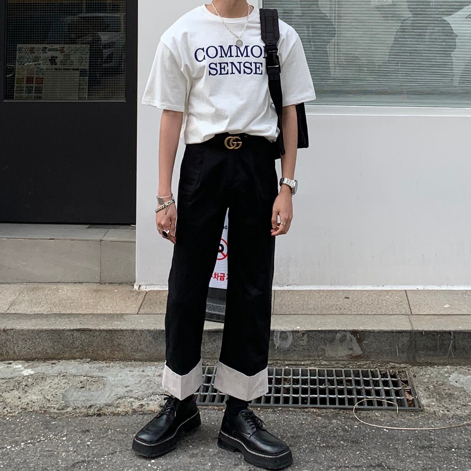 全2色 Tシャツ カットソー プリント カジュアル おしゃれ