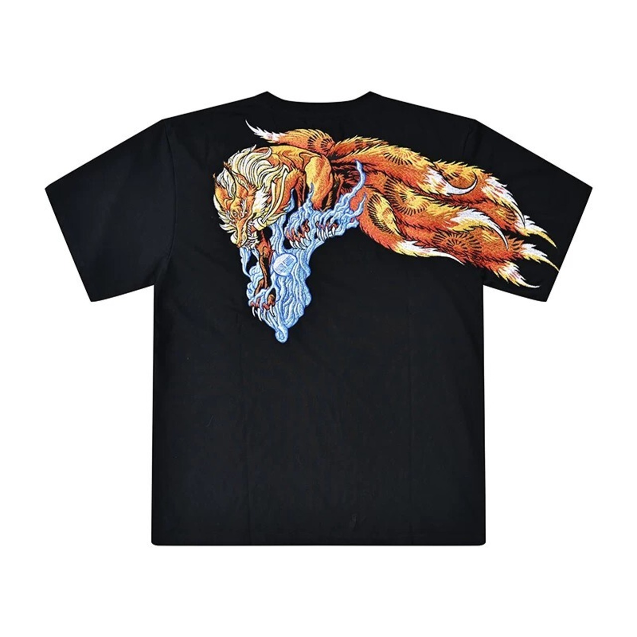 九尾狐 Embroidered T-Shirt 2color【G1033】