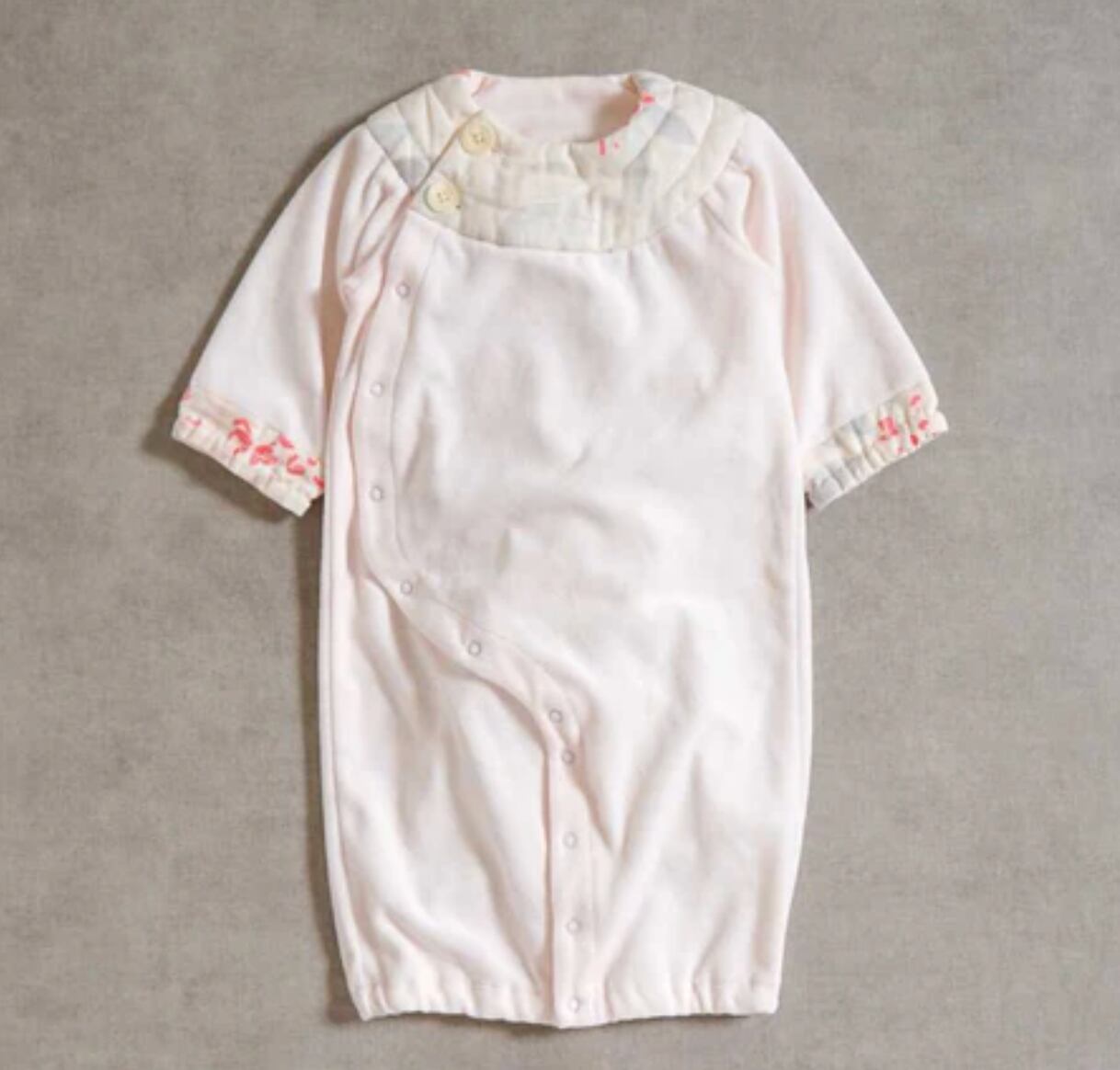 NAOMI ITO(ナオミイトウ) / ベロア2wayドレス / ベビーピンク / 50-70cm