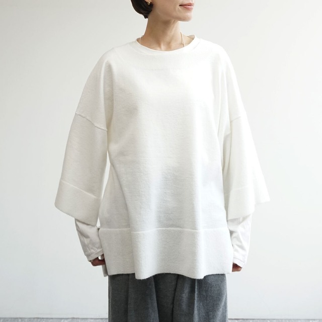 ワイドスリーブニット