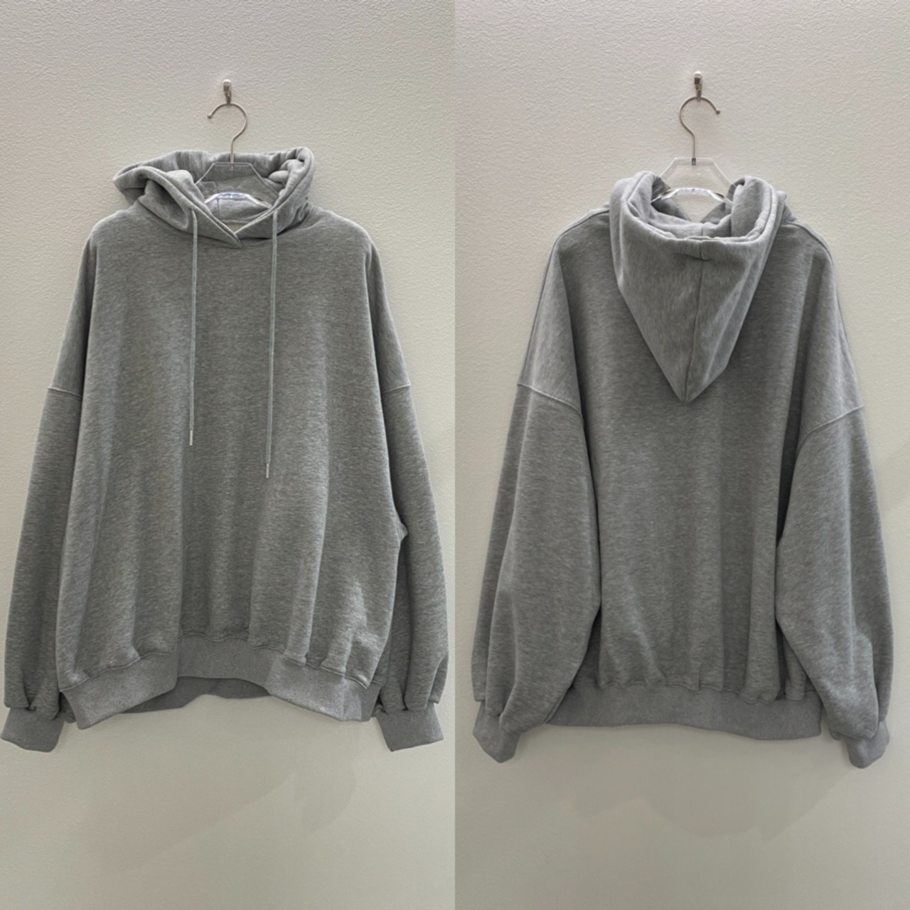 フーディーボリュームシルエットSW/グレー