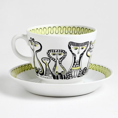 ARABIA アラビア Ravenna ラヴェンナ モーニングカップ＆ソーサーr 北欧ヴィンテージ