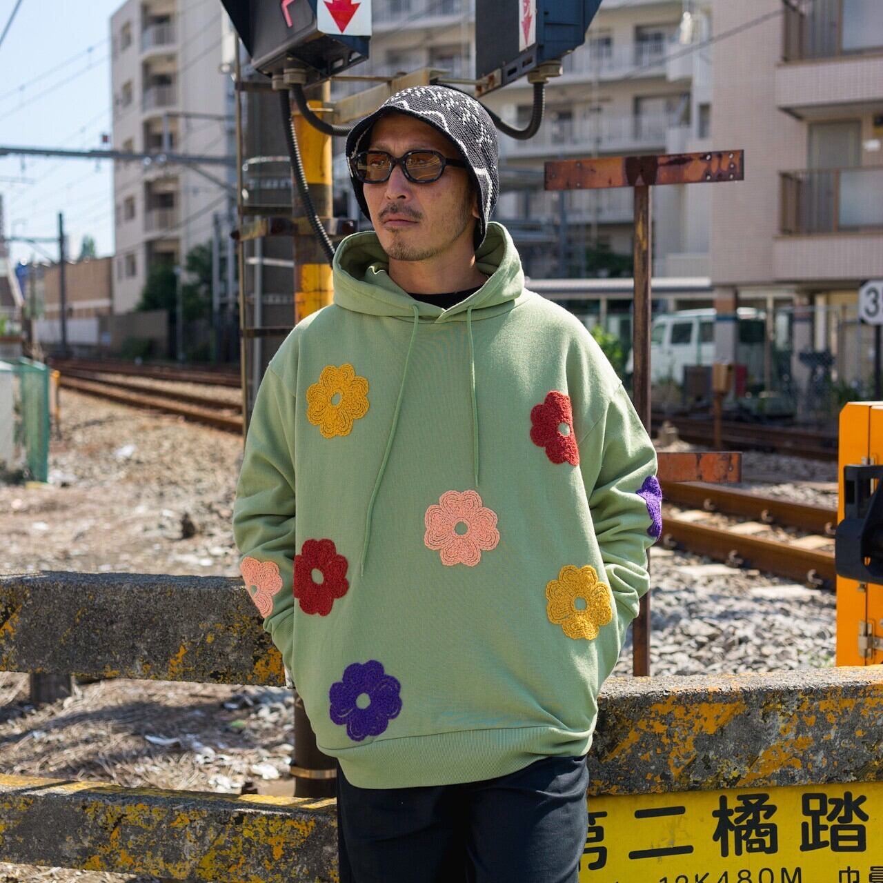 chah chah chahchah chah chah セーター ニット 花柄 フラワーニット