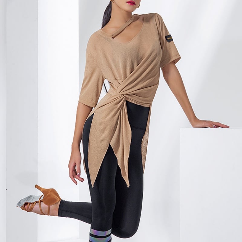 ウエストシェイプ ロング トップス 2col D00043