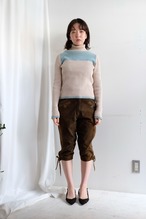 Lather half pants Europ