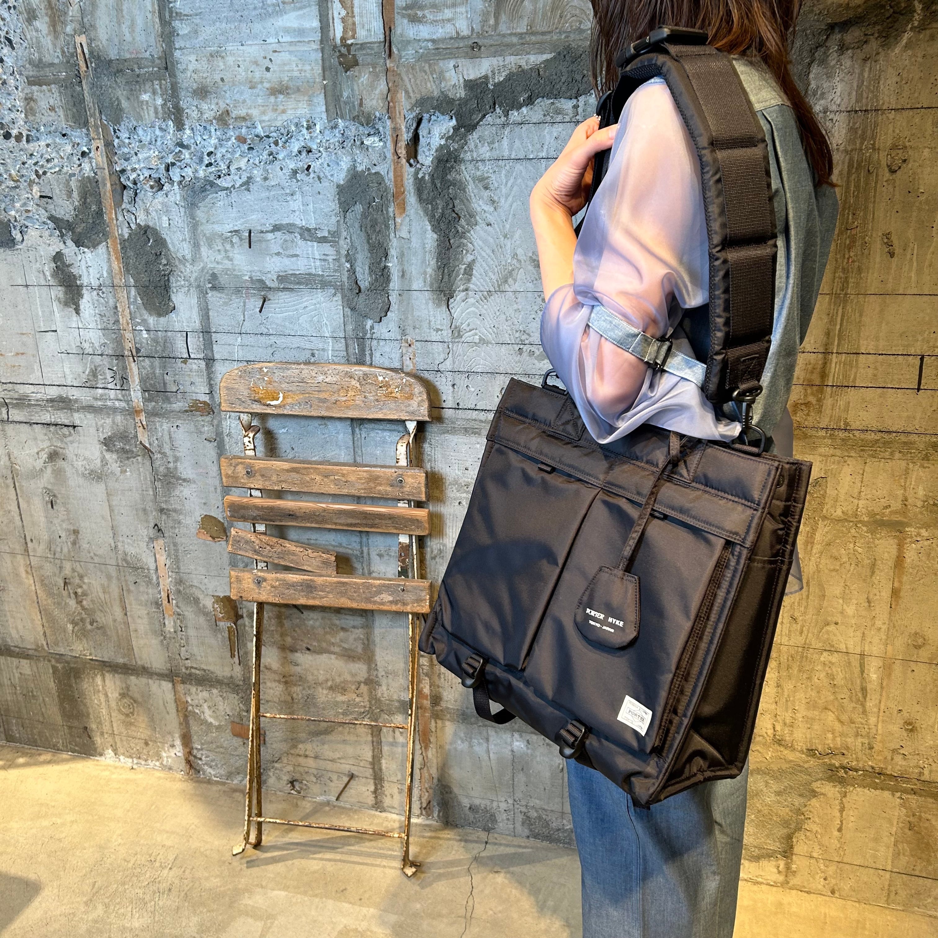 HYKE【ハイク】POTER X HYKE 2 WAY TOTE BAG 19259 / BLACK. | glamour 