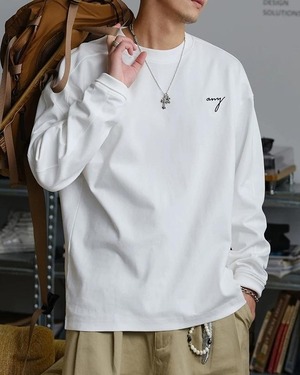 Embroidered Long Sleeve T-Shirt  K0321