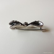 ドイツ製 アンティーク Knoll&Pregizer シルバー935 リボンブローチ