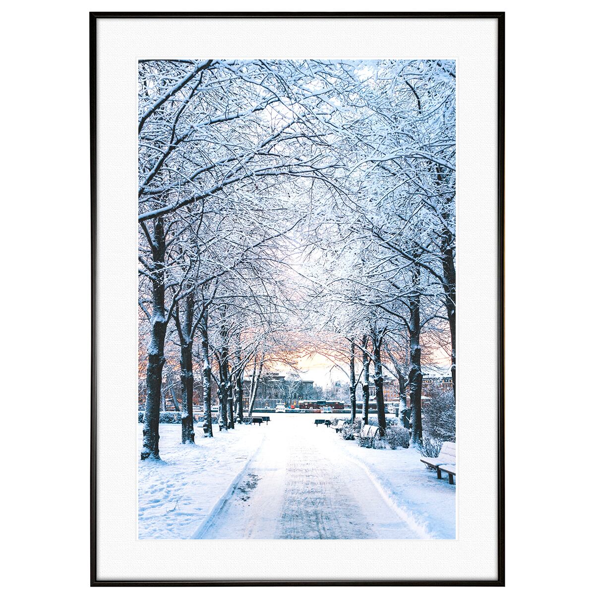 冬写真 インテリアアートポスター額装 AS0988