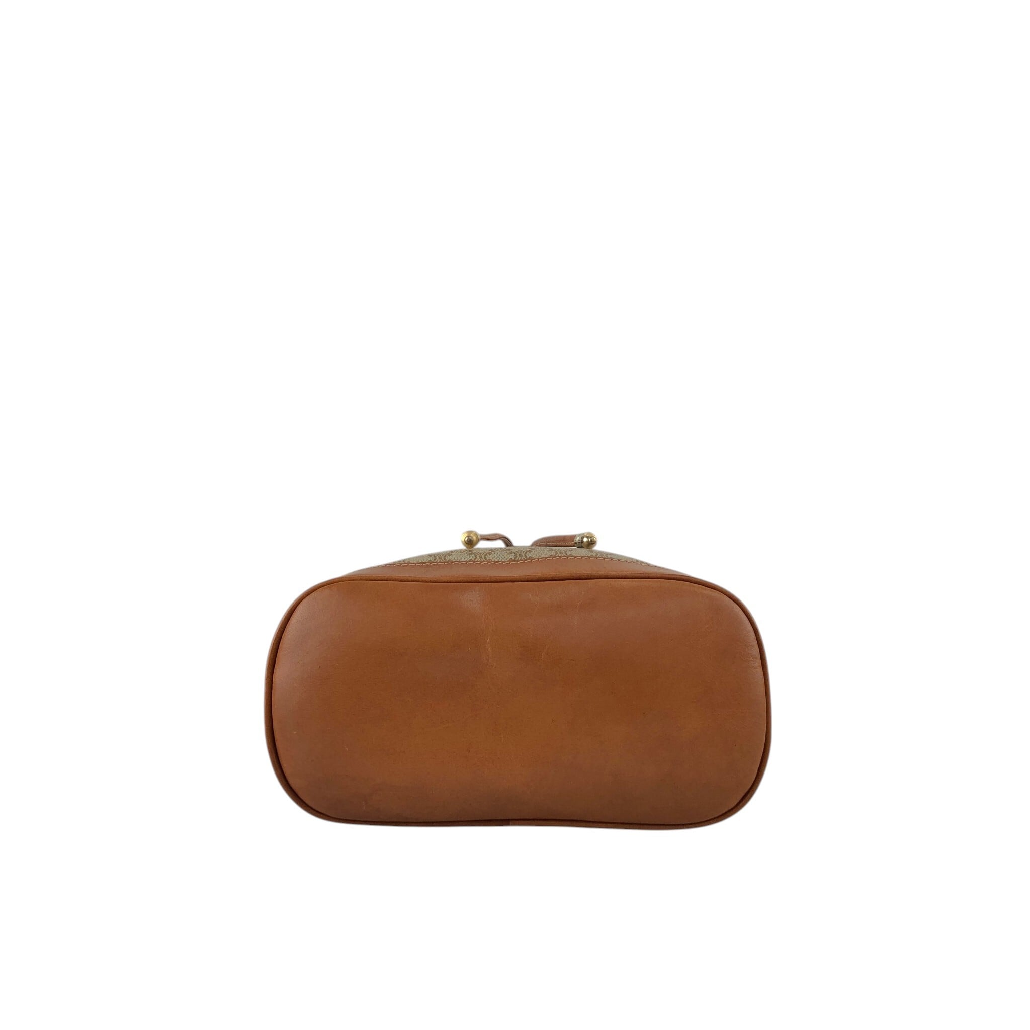 CELINE セリーヌ マカダム ショルダーバッグ ベージュ ブラゾン型押し