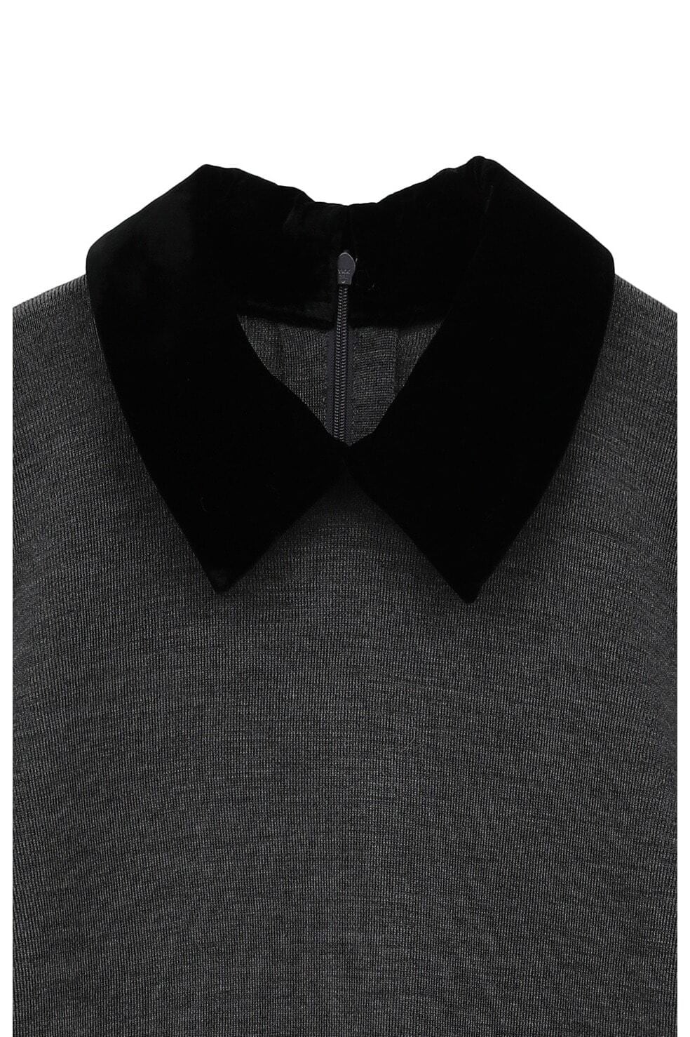 CLANE(クラネ) VELOR COLLAR KNIT TOPS | サウスオレンジ｜メンズ