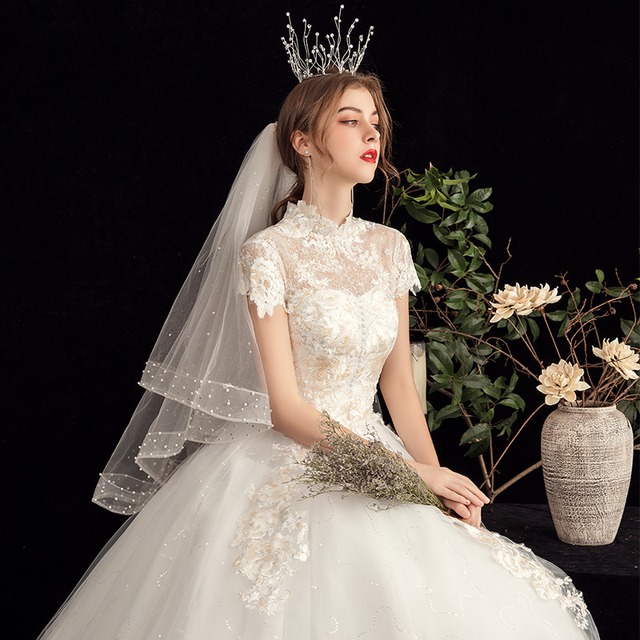 【ウェディングドレス】大きいサイズ ウェディングドレス プリンセスライン 袖あり ドレス ホワイト 白  結婚式  挙式 シンプル 20代 30代 40代 カジュアルウェディング フォトウェディング ドレス 前撮り 後撮り 結婚式写真 ナチュラル ウェディング ガーデンウェディング 少人数ウェディング ホワイト ロング  レストランウェディング リゾートウェディング カジュアルウェディング