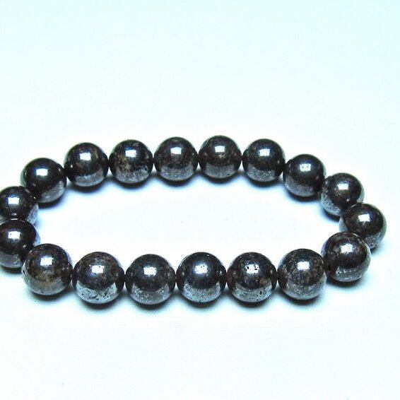 コンドライト ブレスレット サハラNWA869 隕石 12mm 一点物 199-917