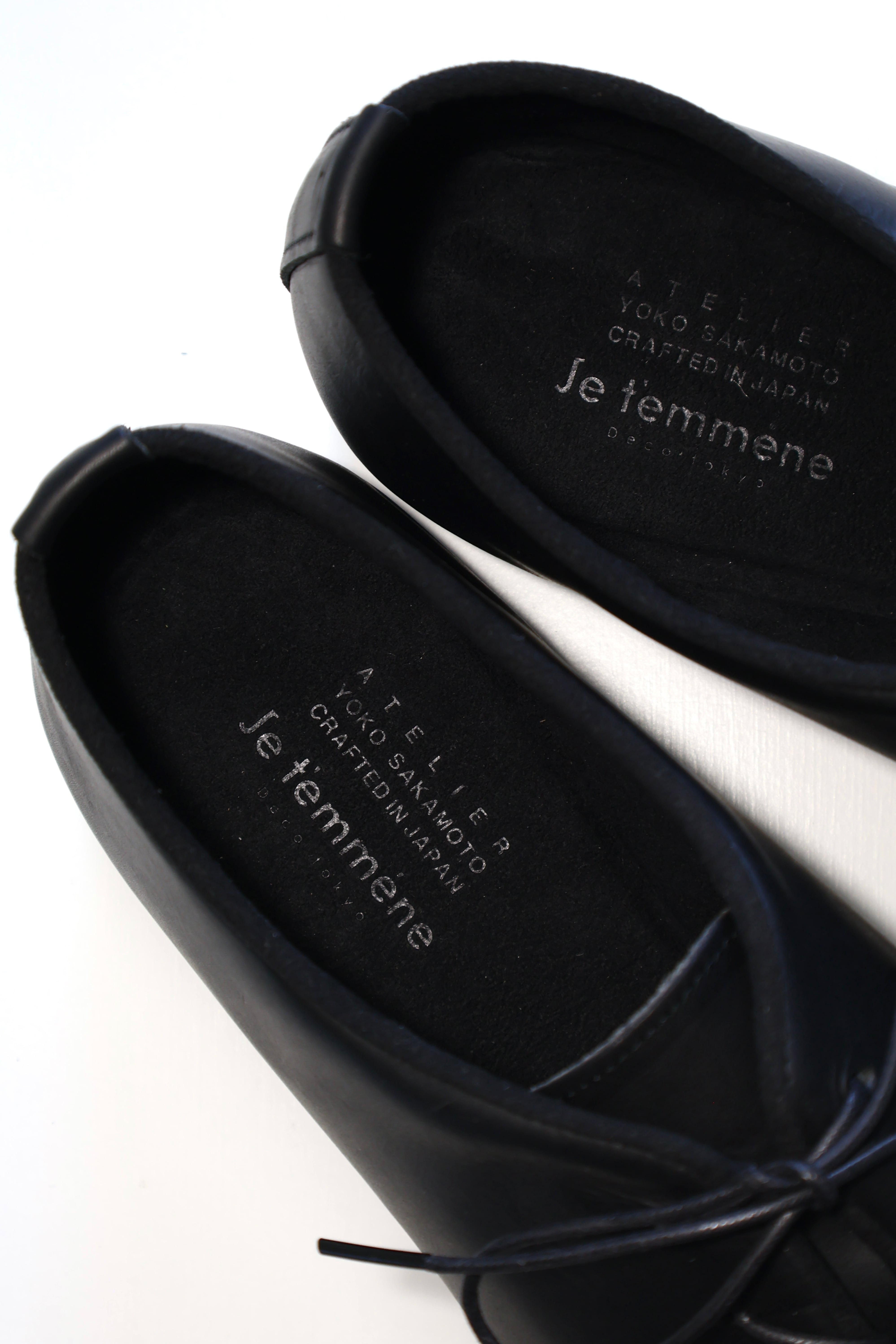 YOKO SAKAMOTO × Je t'emmène JAZZ FLAT SHOES ( GUIDI ) -BLACK- | OoaLL