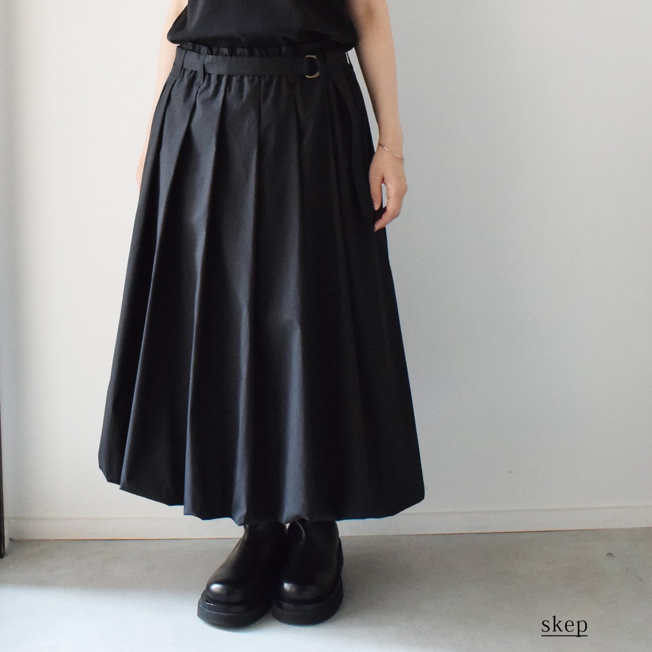 バルーンスカート：黒［SK33STBK］ | skep-online shop