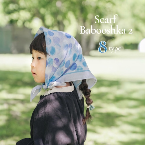 "新柄あり★即納" Scarf bandana Babooshka-2 [8type]： スカーフ バンダナ バブーシュカ  ヘアバンド ターバン   三角巾 韓国