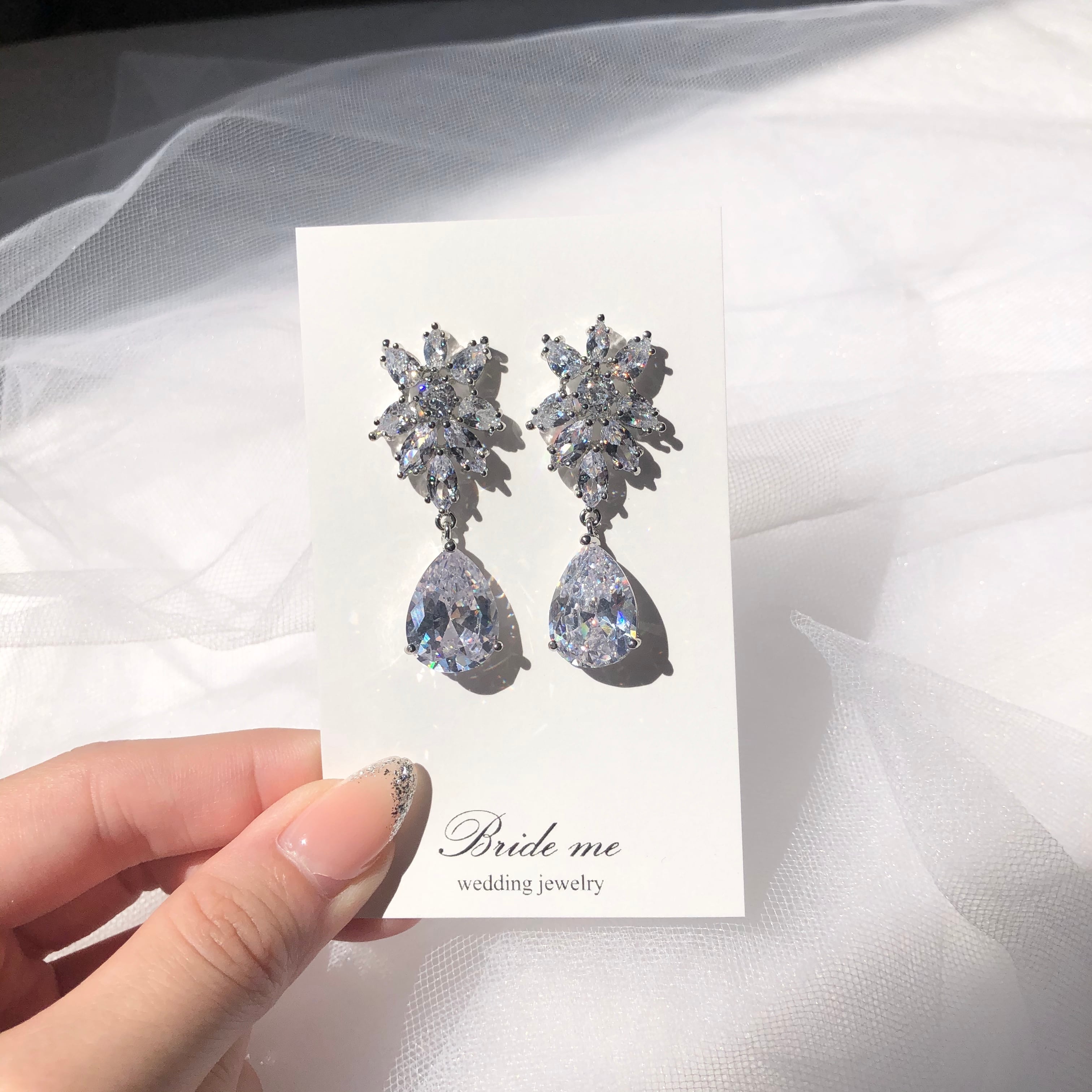 【ZP-18】キュービックジルコニア ピアス