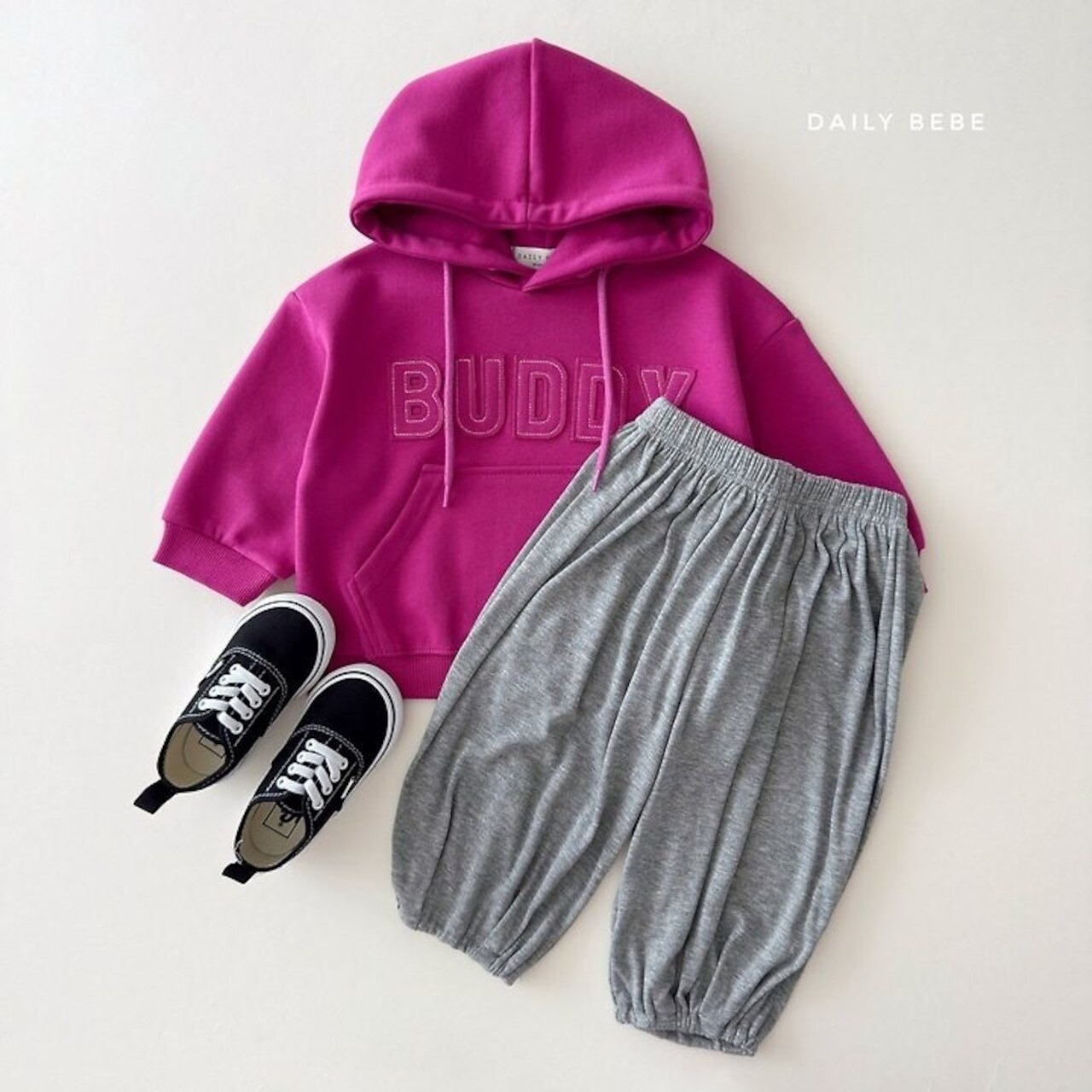 韓国子供服 / 26Autumn / 〖取寄〗DAILYBEBE / バディフーディー / キッズ服 / ジュニア服 / 秋服 *XS~JL*