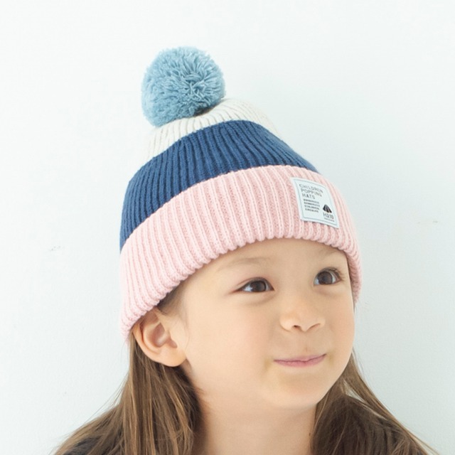 ニットキャップ【マルチピンク】52cm 全3色 推奨年齢3歳〜7歳