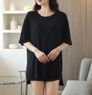アシメ カップ付き ラウンドネック ルーズ Tシャツ レディース トップス カットソー プルオーバー インナー 丈長 半袖 ドロップショルダー アシンメトリー オーバーサイズ 綿 コットン かわいい 大人可愛い きれいめ シンプル カジュアル おしゃれ こなれ感 ルーズ ベーシック 無地 春 夏 秋 冬 ママ 通勤 学生 学校 通学 デート お出かけ 旅行 公園 女子会 休日 重ね着 体型カバー 普段使い 着回し S M L XL 2XL 大きいサイズ ゆったり 白 ホワイト 黒 ブラック ライトグレー