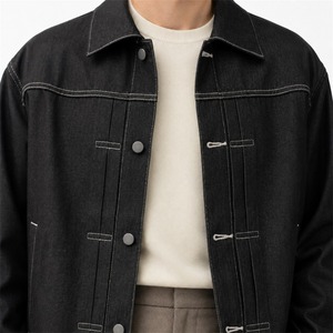 ★超レア・新品未使用★ MUJI Labo 無印良品　再生ポリエステルデニムジャケット　ブラック　サイズXL
