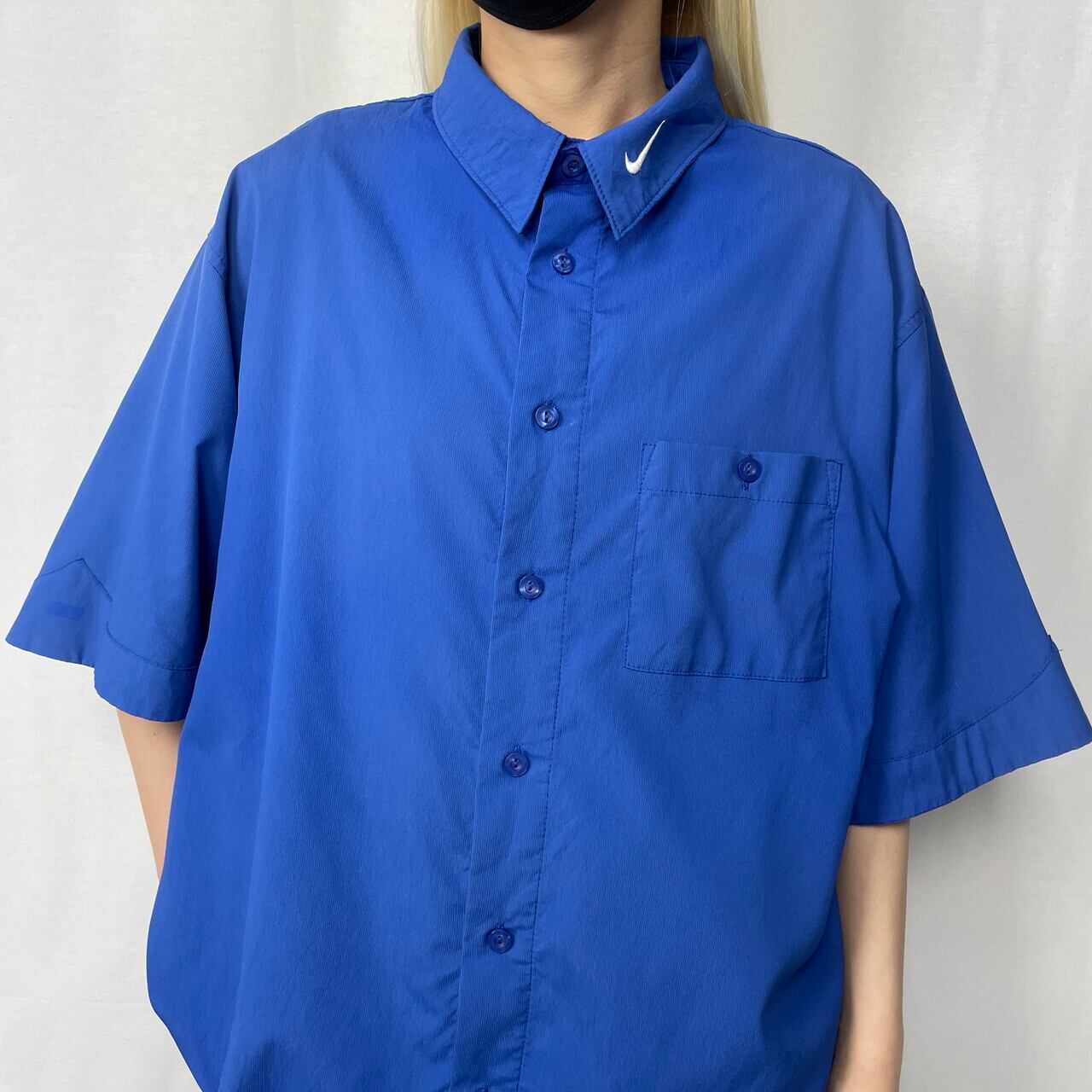 00s NIKE ナイキ サッカー メッシュ切替 ラガーシャツ ポロ Y2K bbf9603ec71e5a85585afd7b5b3e6b