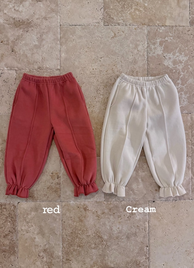 予約⌇poisson / Petite frill jogger pants
