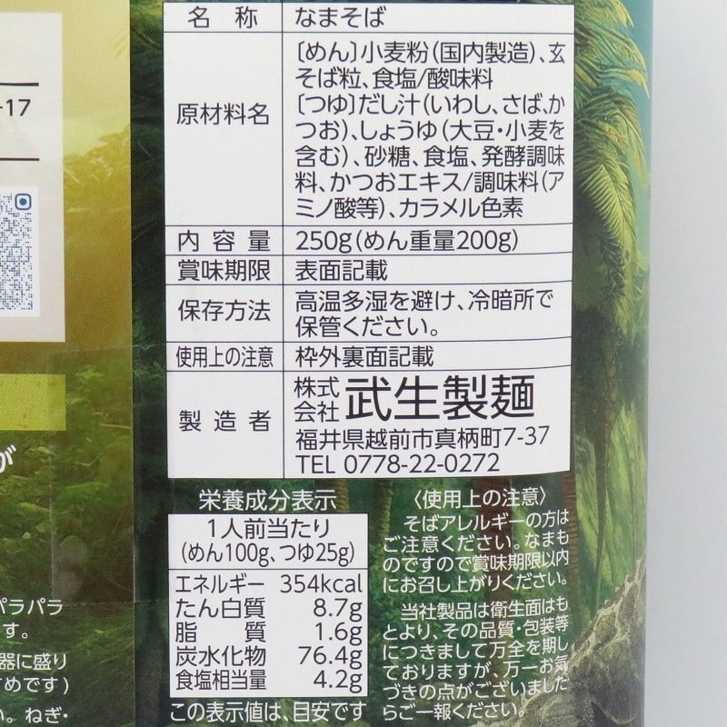 恐竜渓谷かつやまオリジナル 恐竜そば 2人前 国内産そば粉使用 つゆ付
