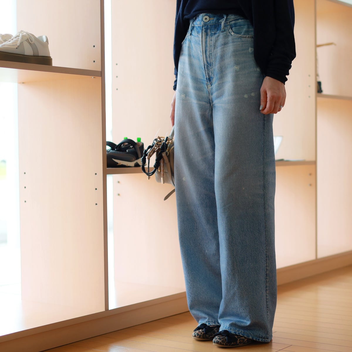 upper hights (アッパーハイツ) ヴィンテージデニムプリント スウェットパンツ THE ECHO LIDDY