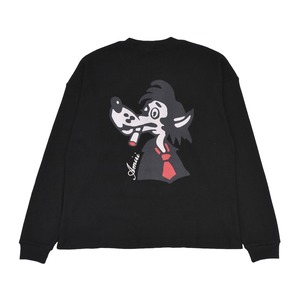 【AMIRI】SMOKING WOLF OS WAFFLE CREW