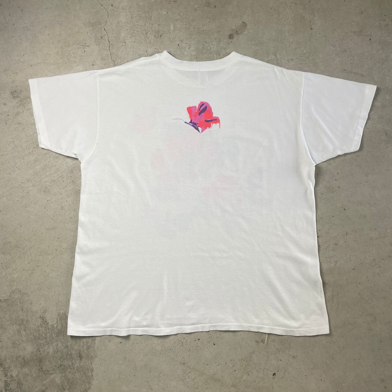 90年代 USA製 フラワー アートプリントTシャツ メンズXL相当 古着 90s 