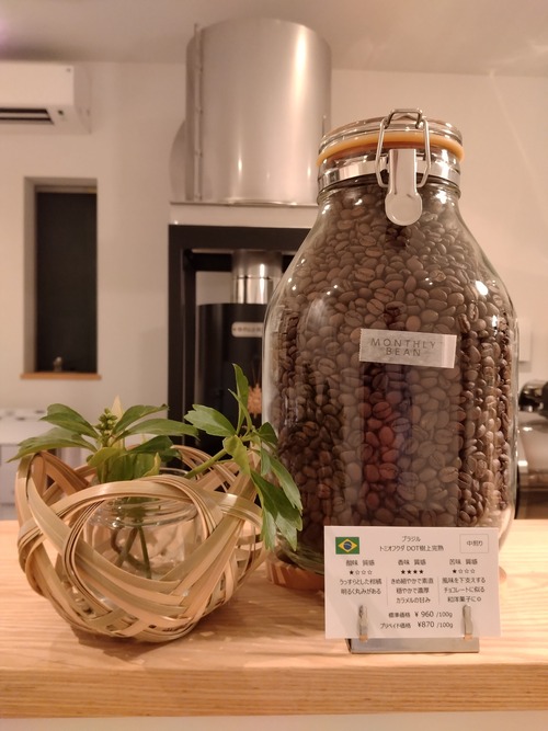 ［ 今月の豆 ］中煎り／ブラジル トミオフクダ 樹上完熟  100g