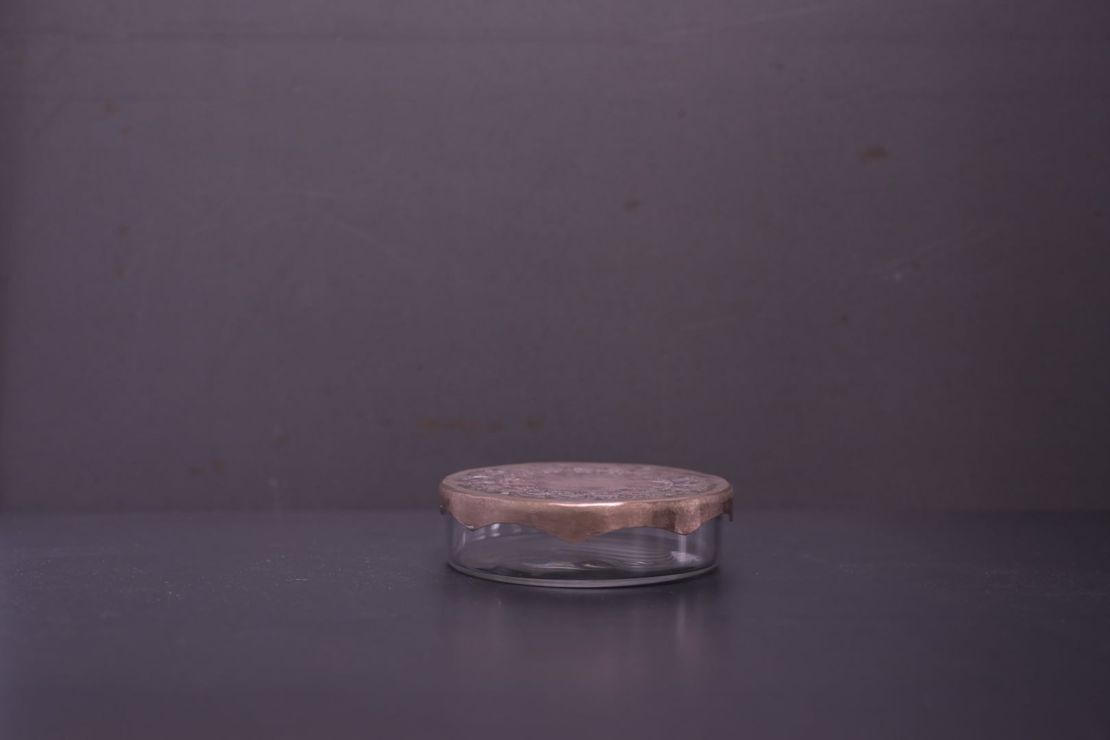 西川美穂 レース模様シャーレ筥銅