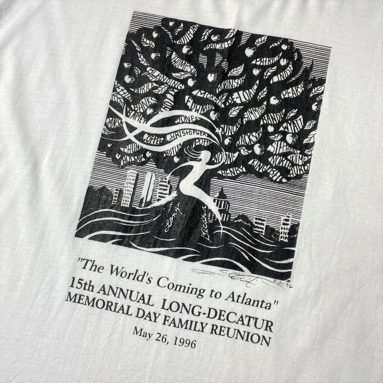 90年代 USA製 FAMILY REUNION アートプリント Tシャツ メンズ2XL 古着