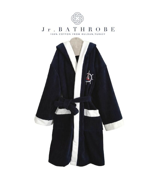 Denizli cotton Kid's Bathrobe Marine Navy デニズリコットン キッズサイズバスローブ　マリン