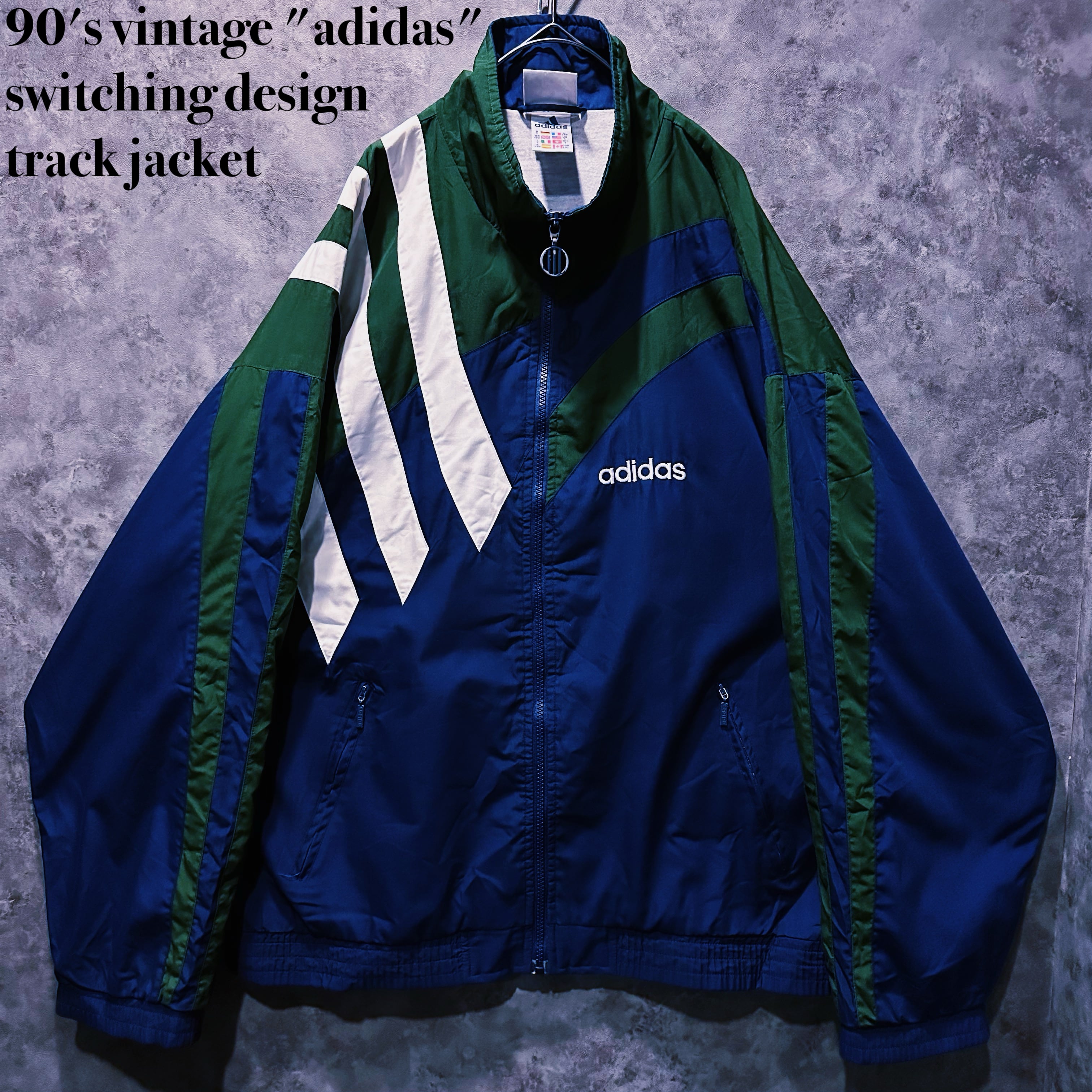 【doppio】90's vintage "adidas" switching design track jacket