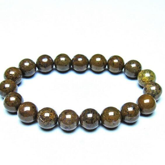 コンドライト ブレスレット サハラNWA869 隕石 11mm 一点物 199-877