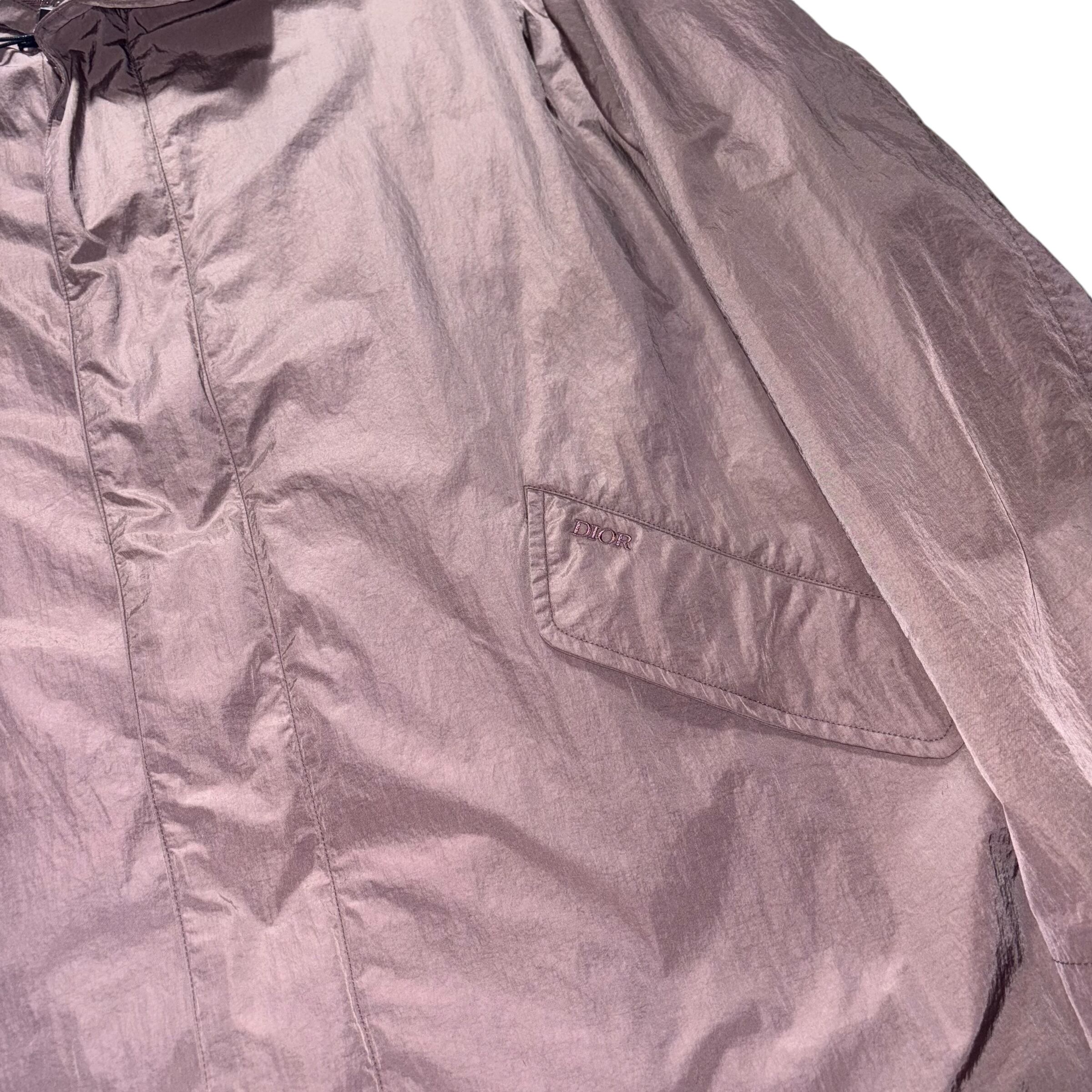 DIOR × Cactus Jack nylon Mods Coat “Mauve” | NOIR ONLINE