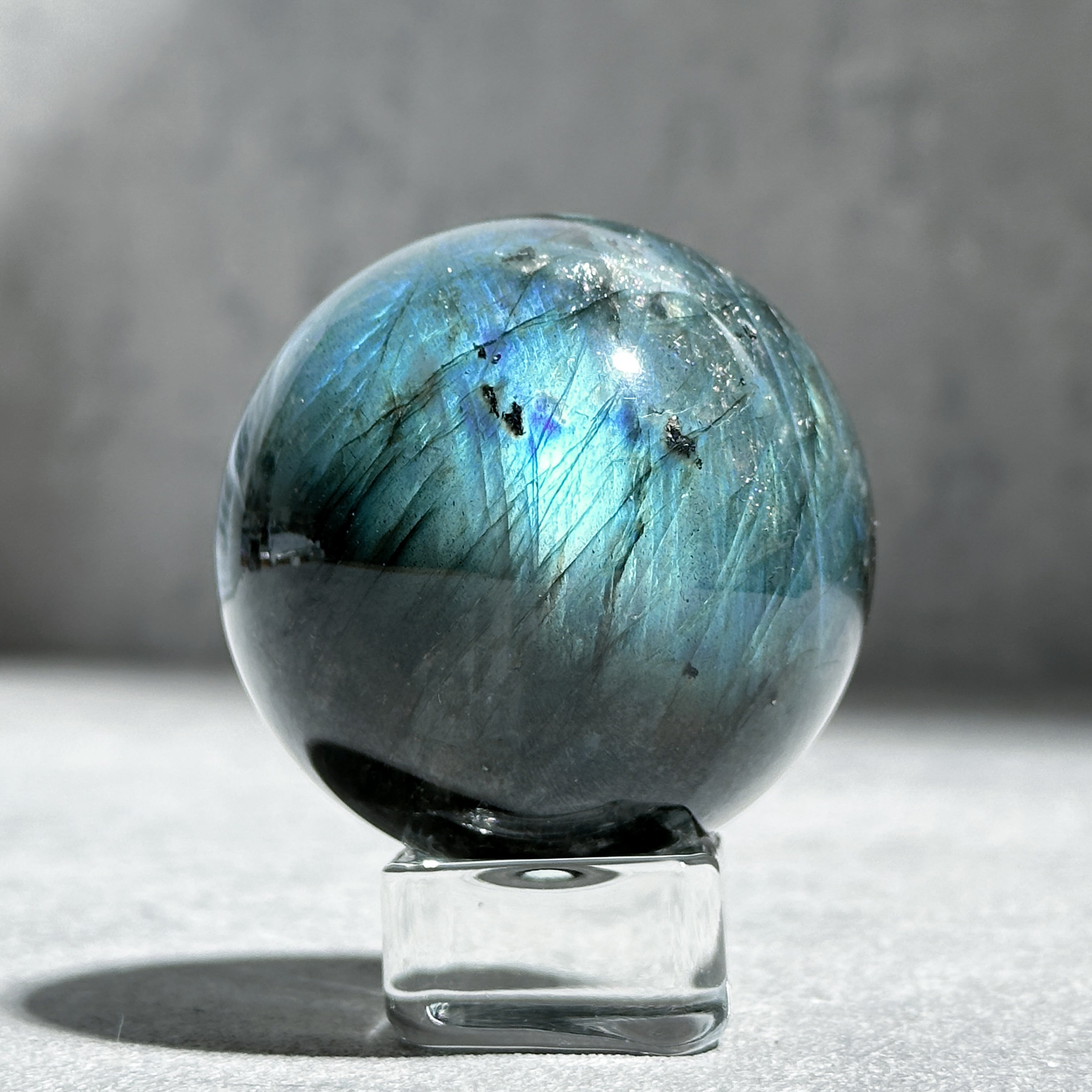 ラブラドライト スフィア 61◇ Labradorite ◇天然石・鉱物