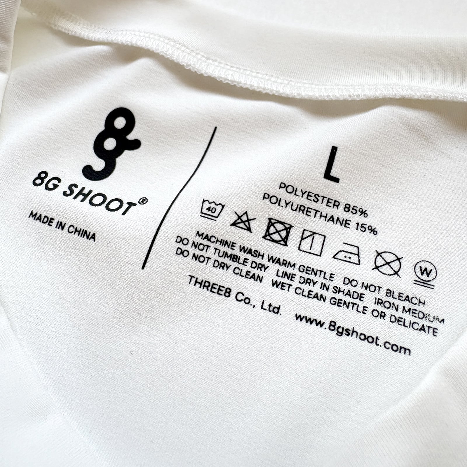 【通販在庫なし】8g shoot 裏起毛Tシャツ　ホワイト　XLサイズ 8G INNER NO SLEEVE SHIRT -WHITE- | 8G SHOOT WEBSTORE