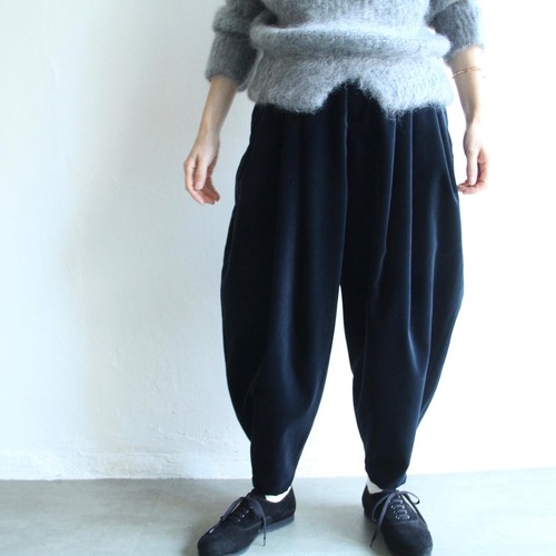 TENNE HANDCRAFTED MODERN 【 womens 】velvet tuck tapered pants