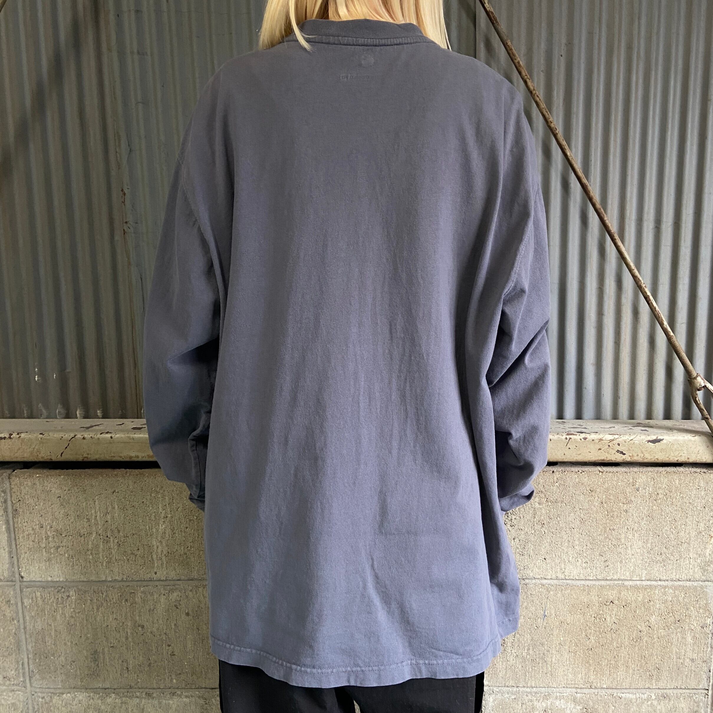 Carhartt カーハート ヘンリーネック ワンポイントロゴ ポケット 長袖T