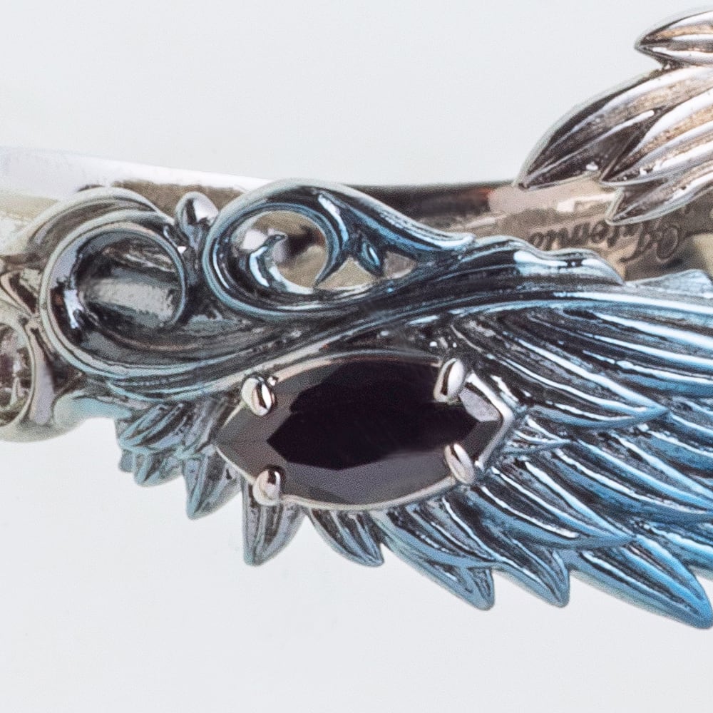 指輪売り上げランキング2位】青彩ウイングリング 指輪 AKR0078 Blue