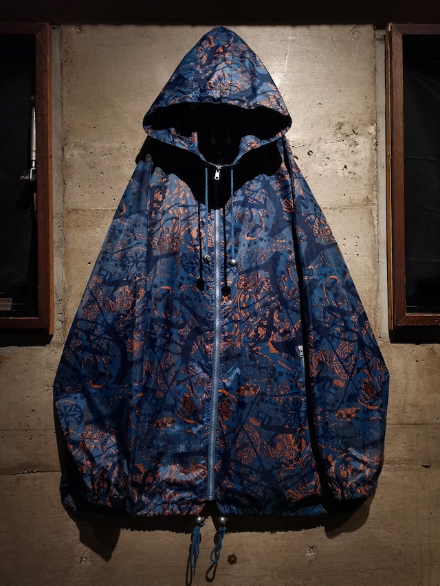 【Caka】"adidas" 90's Art Pattern Euro Vintage Loose Hooded Jacket